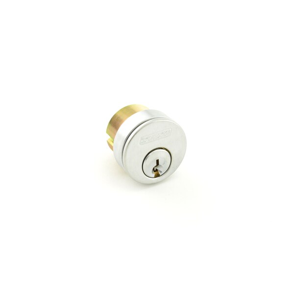 Schlage Commercial 1-1/8in Everest Conventional Mortise Cylinder C123 Keyway with 3/8in Blocking Ring with Adams 20013C123626118 - main